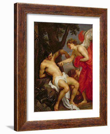 Saint Sebastian and the Angel-Sir Anthony Van Dyck-Framed Giclee Print