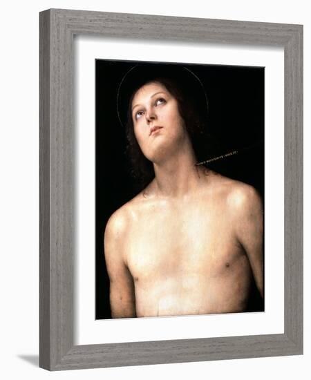 Saint Sebastian, Between 1493 and 1494-Perugino-Framed Giclee Print