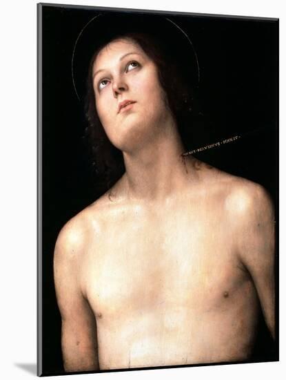 Saint Sebastian, Between 1493 and 1494-Perugino-Mounted Giclee Print