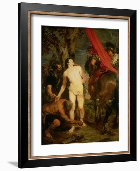 Saint Sebastian Bound for Martyrdom, C.1621-23-Sir Anthony Van Dyck-Framed Giclee Print