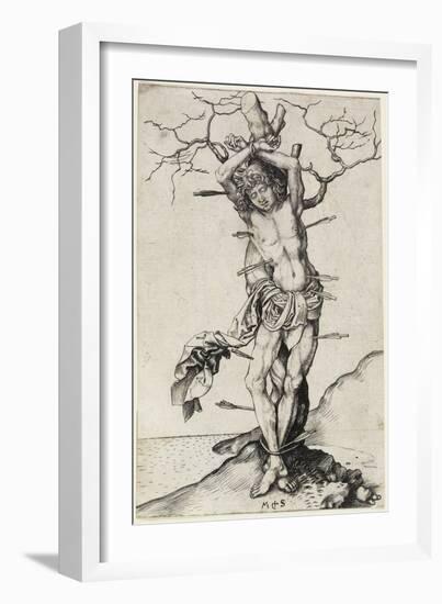 Saint Sebastian, C. 1480-1490-Martin Schongauer-Framed Giclee Print