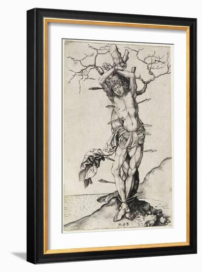 Saint Sebastian, C. 1480-1490-Martin Schongauer-Framed Giclee Print