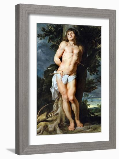 Saint Sebastian, C. 1618-Peter Paul Rubens-Framed Giclee Print