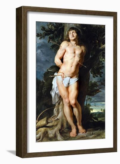 Saint Sebastian, C. 1618-Peter Paul Rubens-Framed Giclee Print