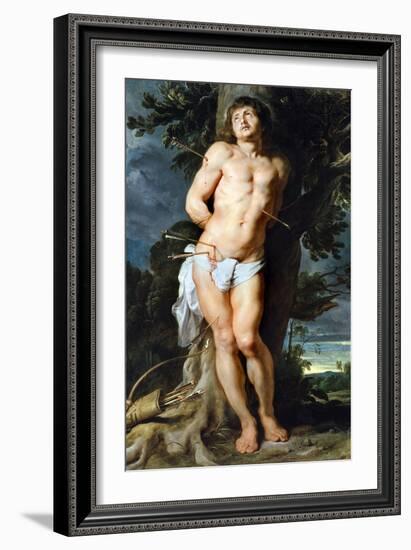 Saint Sebastian, C. 1618-Peter Paul Rubens-Framed Giclee Print