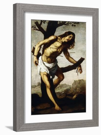 Saint Sebastian, C.1640-50-Francisco de Zurbaran-Framed Giclee Print