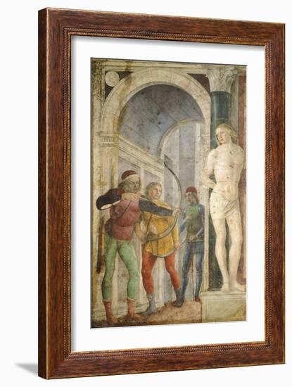 Saint Sebastian, Circa 1489-Vincenzo Foppa-Framed Giclee Print