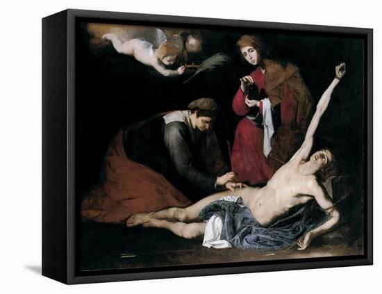 Saint Sebastian Tended by the Holy Women, C. 1621-José de Ribera-Framed Premier Image Canvas