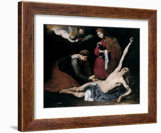 Saint Sebastian Tended by the Holy Women, C. 1621-José de Ribera-Framed Giclee Print