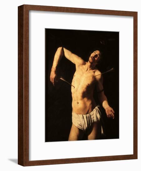 Saint Sebastian-Caravaggio-Framed Art Print