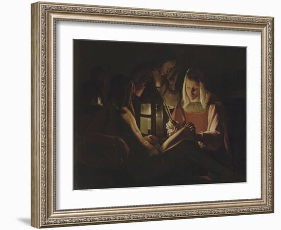 Saint Sébastien à la lanterne-Georges de La Tour-Framed Giclee Print