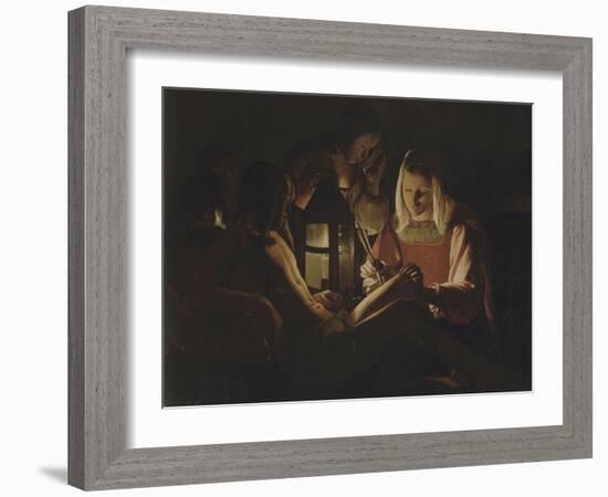 Saint Sébastien à la lanterne-Georges de La Tour-Framed Giclee Print