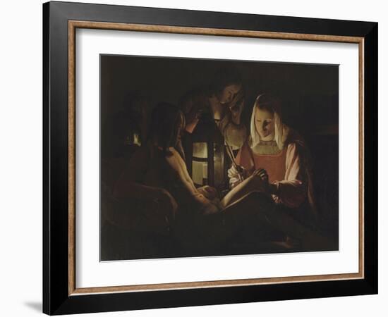 Saint Sébastien à la lanterne-Georges de La Tour-Framed Giclee Print