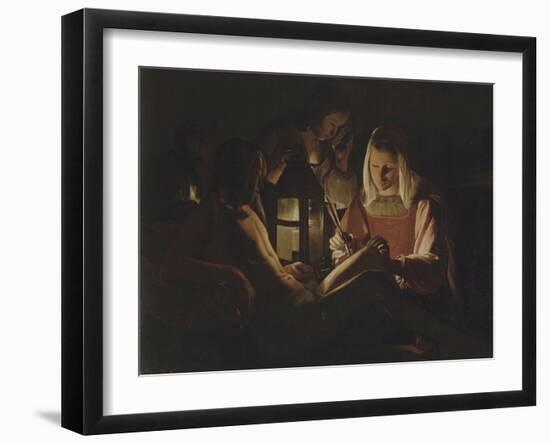 Saint Sébastien à la lanterne-Georges de La Tour-Framed Giclee Print