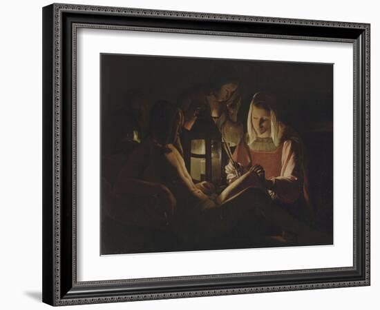 Saint Sébastien à la lanterne-Georges de La Tour-Framed Giclee Print