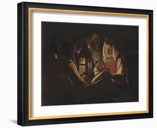 Saint Sébastien à la lanterne-Georges de La Tour-Framed Giclee Print