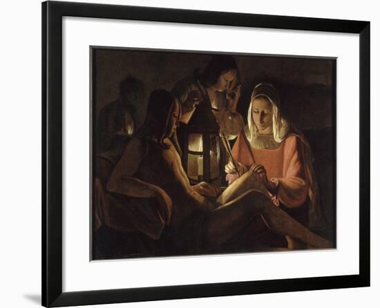 Saint Sébastien à la lanterne-Georges de La Tour-Framed Giclee Print