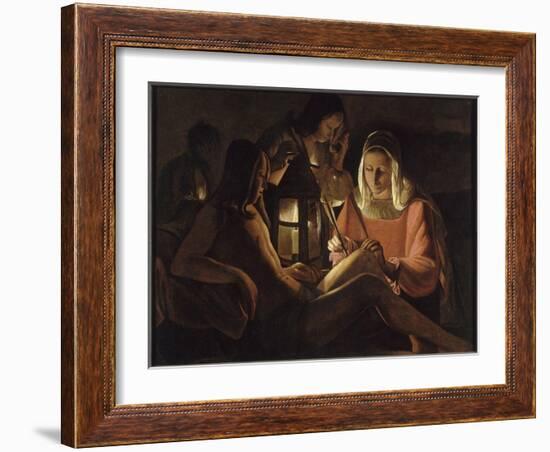 Saint Sébastien à la lanterne-Georges de La Tour-Framed Giclee Print