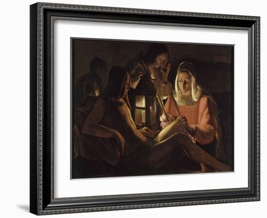 Saint Sébastien à la lanterne-Georges de La Tour-Framed Giclee Print