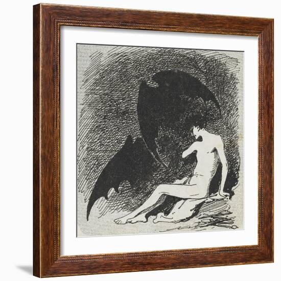 Saint Sébastien mangé par les chauves- souris.-Jean Jacques Henner-Framed Giclee Print