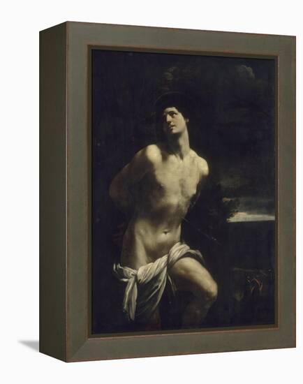 Saint Sébastien martyr dans un paysage-Guido Reni-Framed Premier Image Canvas
