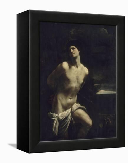 Saint Sébastien martyr dans un paysage-Guido Reni-Framed Premier Image Canvas