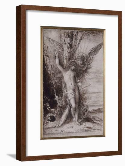 Saint Sébastien ou les Voix-Gustave Moreau-Framed Giclee Print