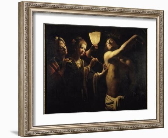 Saint Sébastien soigné par Irène-Trophime Bigot-Framed Giclee Print