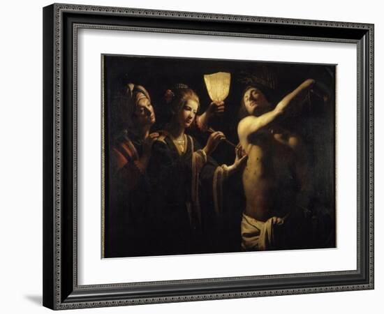 Saint Sébastien soigné par Irène-Trophime Bigot-Framed Giclee Print