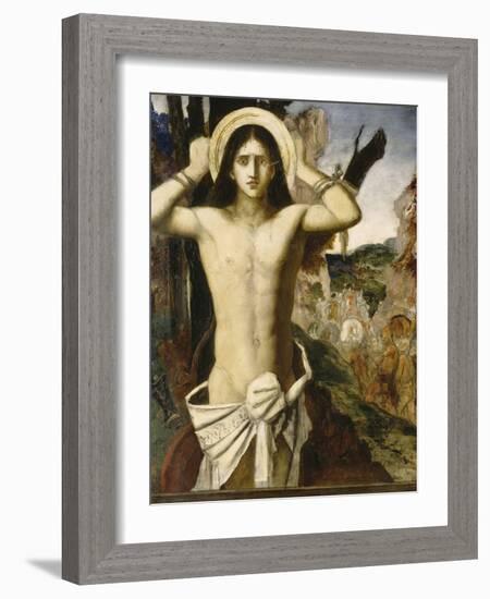 Saint Sébastien-Gustave Moreau-Framed Giclee Print