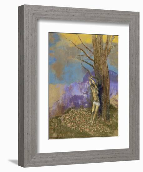 Saint Sébastien-Odilon Redon-Framed Giclee Print