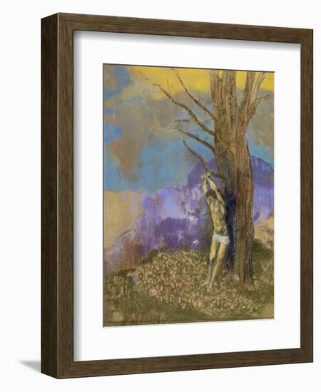 Saint Sébastien-Odilon Redon-Framed Giclee Print