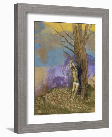 Saint Sébastien-Odilon Redon-Framed Giclee Print