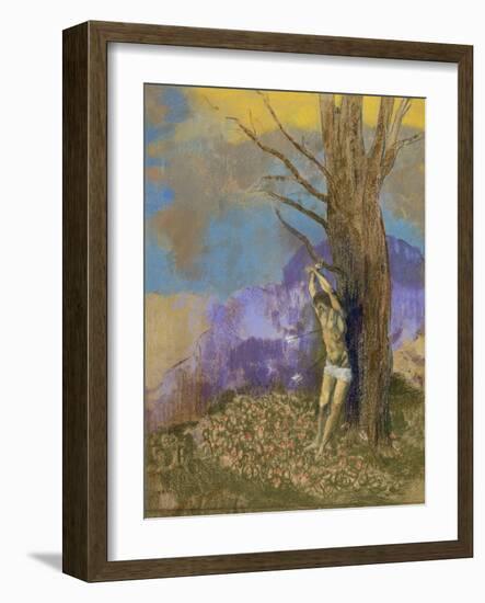 Saint Sébastien-Odilon Redon-Framed Giclee Print