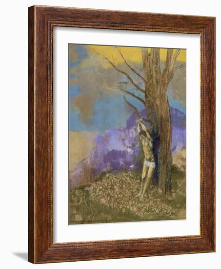 Saint Sébastien-Odilon Redon-Framed Giclee Print