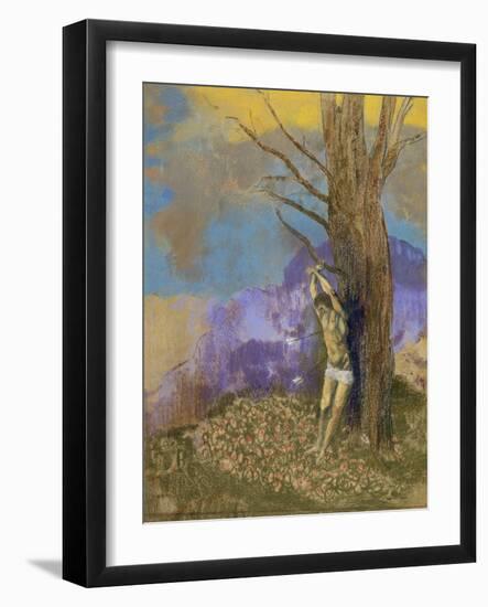 Saint Sébastien-Odilon Redon-Framed Giclee Print