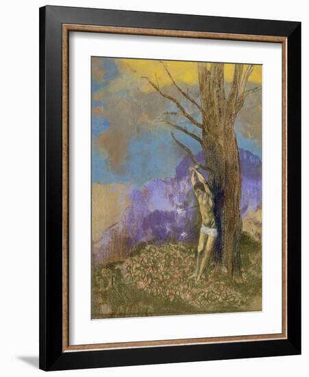 Saint Sébastien-Odilon Redon-Framed Giclee Print