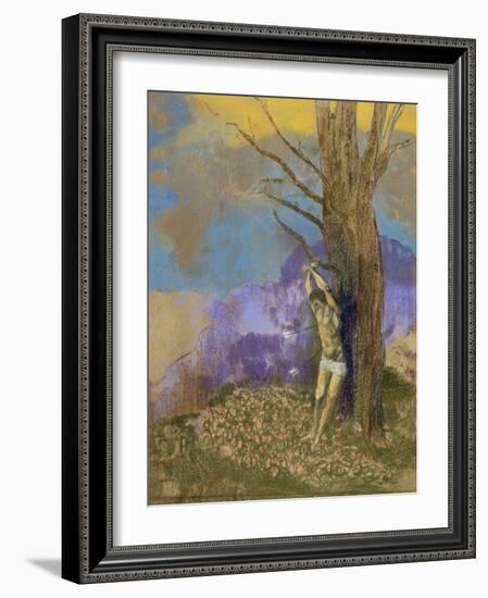 Saint Sébastien-Odilon Redon-Framed Giclee Print