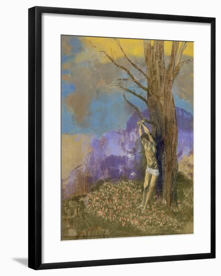 Saint Sébastien-Odilon Redon-Framed Giclee Print