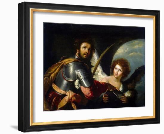 Saint Secundus and Angel, C1640-Bernardo Strozzi-Framed Giclee Print