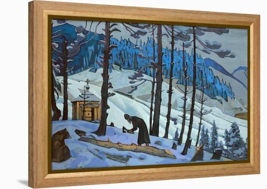 Saint Sergius the Builder, 1925-Nicholas Roerich-Framed Premier Image Canvas