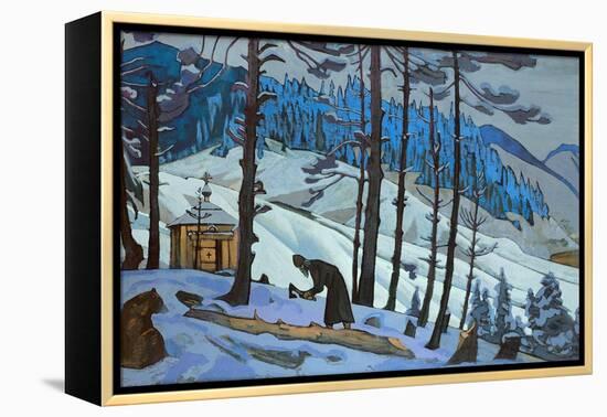 Saint Sergius the Builder, 1925-Nicholas Roerich-Framed Premier Image Canvas