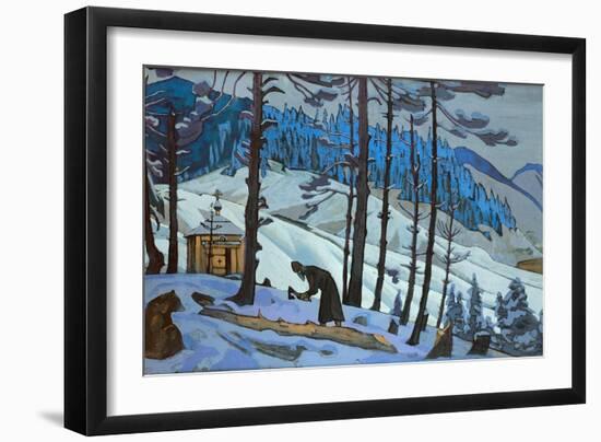 Saint Sergius the Builder, 1925-Nicholas Roerich-Framed Giclee Print