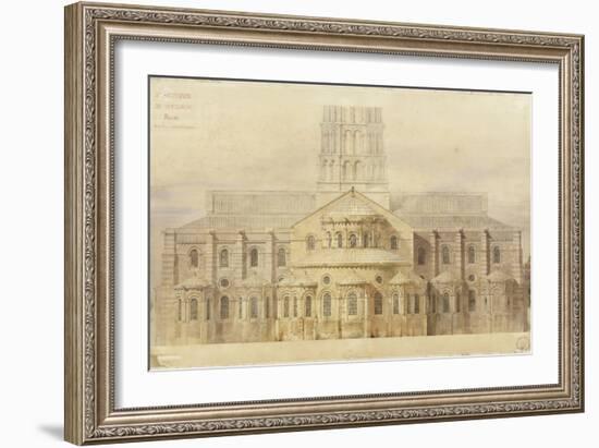 Saint-Sernin de Toulouse chevet restauré-Eugène Viollet-le-Duc-Framed Giclee Print