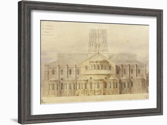 Saint-Sernin de Toulouse chevet restauré-Eugène Viollet-le-Duc-Framed Giclee Print