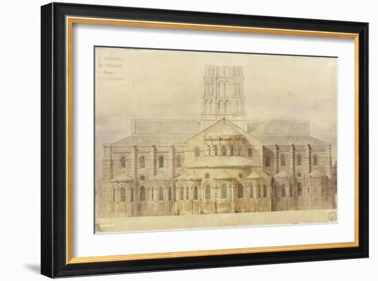 Saint-Sernin de Toulouse chevet restauré-Eugène Viollet-le-Duc-Framed Giclee Print