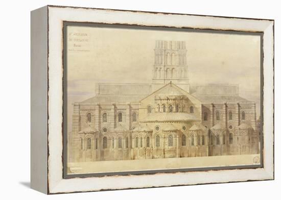 Saint-Sernin de Toulouse chevet restauré-Eugène Viollet-le-Duc-Framed Premier Image Canvas