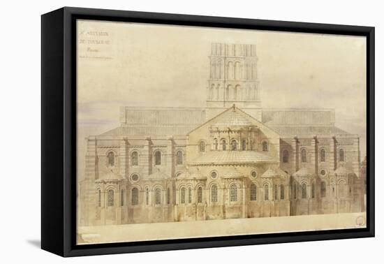 Saint-Sernin de Toulouse chevet restauré-Eugène Viollet-le-Duc-Framed Premier Image Canvas