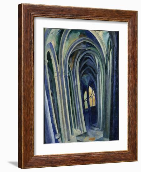 Saint-Séverin, 1909 (Oil on Canvas)-Robert Delaunay-Framed Giclee Print