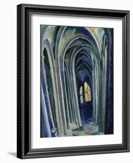 Saint-Séverin, 1909 (Oil on Canvas)-Robert Delaunay-Framed Giclee Print